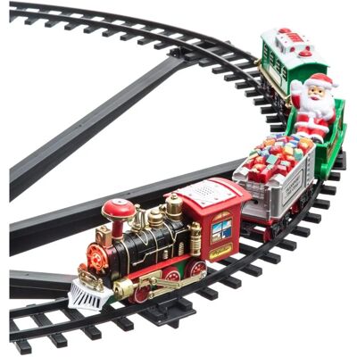 Mediawave Store Tren Navideño - Luces, Sonido, 31 Piezas Mediawave Store Tren Navideño - Luces, Sonido, 31 Piezas