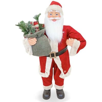 Mediawave Store Papá Noel Rojo Crema Decoración - 90cm Música Luces Mediawave Store Papá Noel Rojo Crema Decoración - 90cm Música Luces