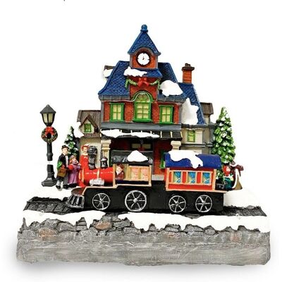 Mediawave Store - Pueblo Navideño 361026 Luces, Sonidos, Movimiento - 24x15x26 cm Mediawave Store - Pueblo Navideño 361026 Luces, Sonidos, Movimiento - 24x15x26 cm
