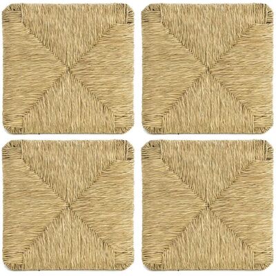 Mediawave Store - Kit de Asiento de Silla de Paja Natural Cuadrado - Tipo de Silla Mediawave Store - Kit de Asiento de Silla de Paja Natural Cuadrado - Tipo de Silla