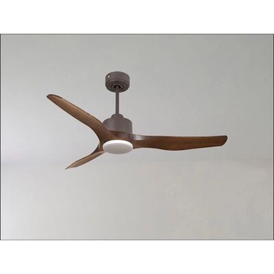 Klassfan - Ouray - Chrome - Palas de madera oscura - Ventilador de techo Klassfan - Ouray - Chrome - Palas de madera oscura - Ventilador de techo