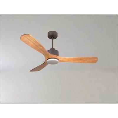 Klassfan - Ouray - Cromo - Hojas madera clara - Ventilador de techo Klassfan - Ouray - Cromo - Hojas madera clara - Ventilador de techo