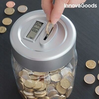 InnovaGoods Scatola Denaro Digitale - Contatore Monetario Euro InnovaGoods Scatola Denaro Digitale - Contatore Monetario Euro