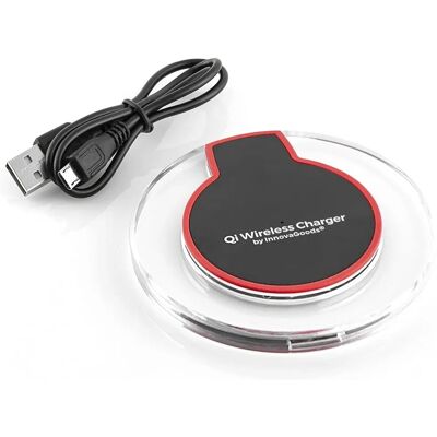 Chargeur Sans Fil Qi InnovaGoods - Charge Rapide et Sûr - Noir - Publicité Chargeur Sans Fil Qi InnovaGoods - Charge Rapide et Sûr - Noir - Publicité
