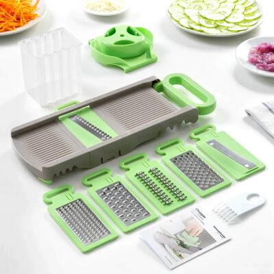 InnovaGoods 6-in-1 Klapp-Mandoline-Reibe - Mandoline Reibe InnovaGoods 6-in-1 Klapp-Mandoline-Reibe - Mandoline Reibe