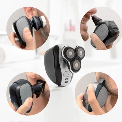 InnovaGoods 5-in-1 Ergonomischer wiederaufladbarer Rasierer InnovaGoods 5-in-1 Ergonomischer wiederaufladbarer Rasierer