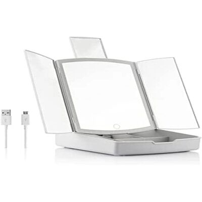 InnovaGoods Panomir - Miroir LED Pliant 3-en-1 & Organisateur - Publicité InnovaGoods Panomir - Miroir LED Pliant 3-en-1 & Organisateur - Publicité