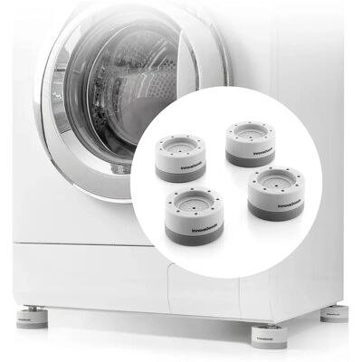 InnovaGoods Stapelbara Vibrationsdämpande Fötter - Stöd för Hushållsapparater 4 Enheter InnovaGoods Stapelbara Vibrationsdämpande Fötter - Stöd för Hushållsapparater 4 Enheter