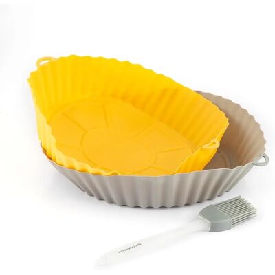 InnovaGoods Silikon-Körbe - Grau, Orange - Küchenzubehör InnovaGoods Silikon-Körbe - Grau, Orange - Küchenzubehör