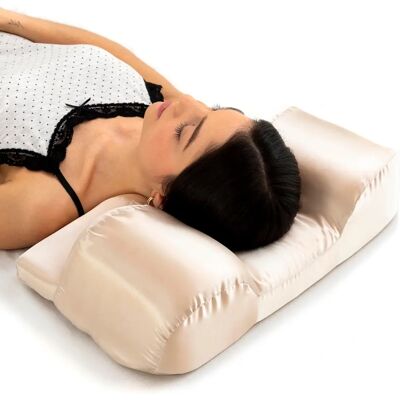 InnovaGoods Jugendliches Anti-Falten-Nackenkissen mit Satinbezug InnovaGoods Jugendliches Anti-Falten-Nackenkissen mit Satinbezug