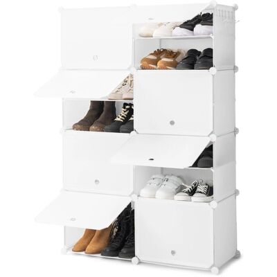 Étagère à Chaussures Portable Modulaire InnovaGoods Blanche - Organisateur de Chaussures - Publicité Étagère à Chaussures Portable Modulaire InnovaGoods Blanche - Organisateur de Chaussures - Publicité