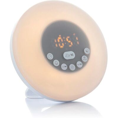 Réveil Sunrilk InnovaGoods - Lever du soleil & Haut-parleur Bluetooth - Publicité Réveil Sunrilk InnovaGoods - Lever du soleil & Haut-parleur Bluetooth - Publicité