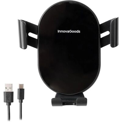 InnovaGoods Bezprzewodowa Szybka Ładowarka do Samochodu - Czarny InnovaGoods Bezprzewodowa Szybka Ładowarka do Samochodu - Czarny