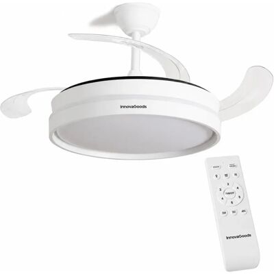 InnovaGoods - Keteez - White - Ø49-104 cm - Ceiling Fan with Light - Publicité InnovaGoods - Keteez - White - Ø49-104 cm - Ceiling Fan with Light - Publicité