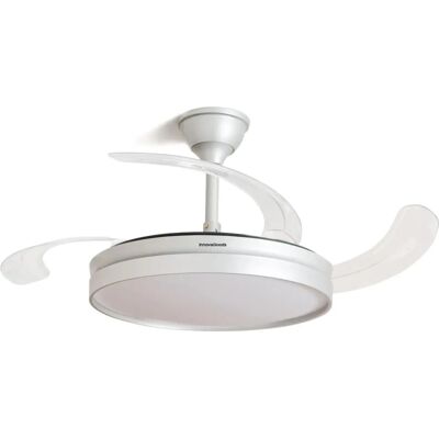 INNOVAGOODS Silver Ceiling Fan with LED Light & Retractable Blades - Ceiling Fan INNOVAGOODS Silver Ceiling Fan with LED Light & Retractable Blades - Ceiling Fan