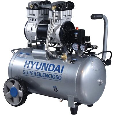 Hyundai HYAC50-2S Compresor - Silencioso, 50L, 1500W Hyundai HYAC50-2S Compresor - Silencioso, 50L, 1500W
