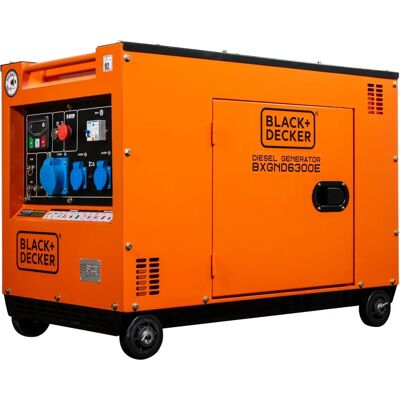 Generador Black & Decker BXGND6300E - 6.3kW Diésel - Black & Decker Generador Black & Decker BXGND6300E - 6.3kW Diésel - Black & Decker