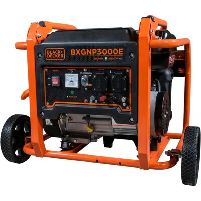 Generador Black & Decker BXGNP3000E - 3000W, Portátil, 15L Tanque Generador Black & Decker BXGNP3000E - 3000W, Portátil, 15L Tanque