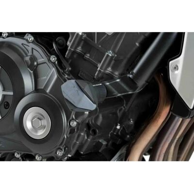 PUIG - R12 9753N - nero - gomma grigia - Frame sliders PUIG - R12 9753N - nero - gomma grigia - Frame sliders