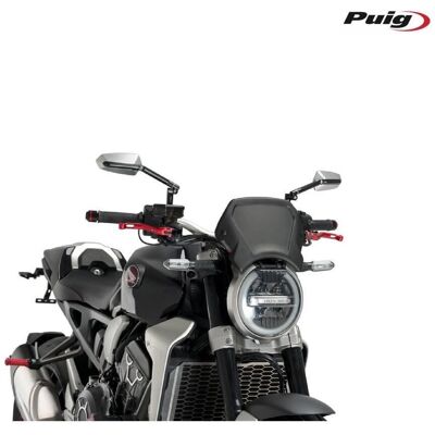 Pare-brise de moto PUIG en aluminium noir - Accessoire moto Pare-brise de moto PUIG en aluminium noir - Accessoire moto