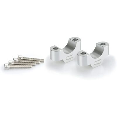 Alzamanubri Puig - Argento - 20mm - per manubri da 32mm - Accessori moto Alzamanubri Puig - Argento - 20mm - per manubri da 32mm - Accessori moto