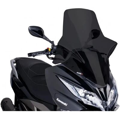 Puig - V-Tech Touring Dark Smoke - Kawasaki 125J 2016-2021 - Kawasaki 300J 2014-2021 - Fairing Puig - V-Tech Touring Dark Smoke - Kawasaki 125J 2016-2021 - Kawasaki 300J 2014-2021 - Fairing