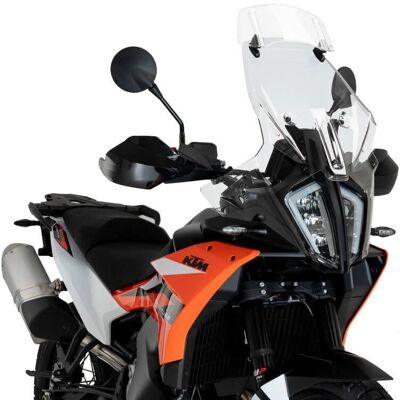 Parabrezza trasparente Puig per KTM Adventure - protezione dal vento Parabrezza trasparente Puig per KTM Adventure - protezione dal vento