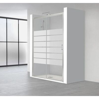 Mampara de Ducha Summer Perfiltek - Reversible, Vidrio Seguridad 6mm, 1.95m Mampara de Ducha Summer Perfiltek - Reversible, Vidrio Seguridad 6mm, 1.95m