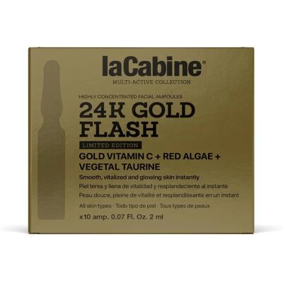 La Cabine 24K Gold Flash Ampulle - Anti-Müdigkeit, Hydratierend, Lifting La Cabine 24K Gold Flash Ampulle - Anti-Müdigkeit, Hydratierend, Lifting