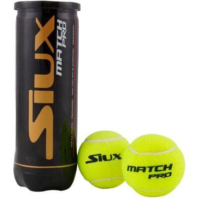 Lot de Balles de Padel Jaunes Siux Match Pro - Balles de Sport - Publicité Lot de Balles de Padel Jaunes Siux Match Pro - Balles de Sport - Publicité