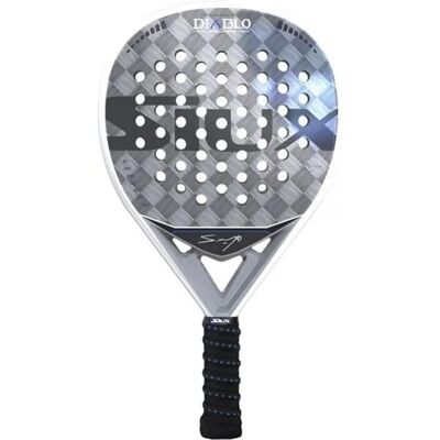 Siux Sanyo Pro Hybride Padel Racket - Grijs/Zilver Siux Sanyo Pro Hybride Padel Racket - Grijs/Zilver