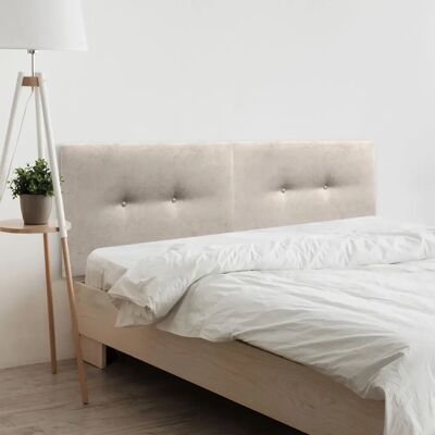 Dhome - Acualine Liso - Polyuréthane - Beige - Tête de lit - Publicité Dhome - Acualine Liso - Polyuréthane - Beige - Tête de lit - Publicité