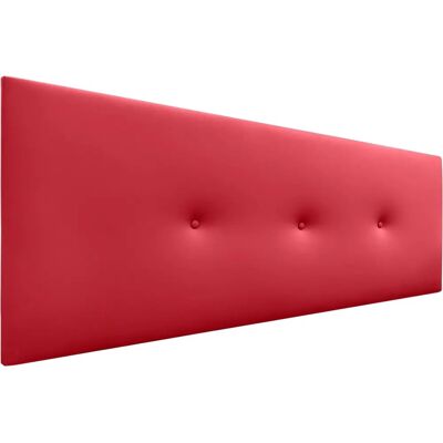 Dhome 145x50cm Rouge Tête de lit - Pour lits 135/140 - Publicité Dhome 145x50cm Rouge Tête de lit - Pour lits 135/140 - Publicité