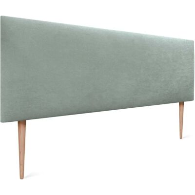 Tête de lit verte en tissu - 135x105cm - Luxe - Publicité Tête de lit verte en tissu - 135x105cm - Luxe - Publicité