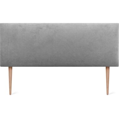 Tête de lit rembourrée DHOME 150x105cm Gris Moderne - Publicité Tête de lit rembourrée DHOME 150x105cm Gris Moderne - Publicité