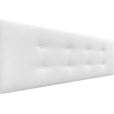Tête de lit Dhome en Faux Cuir ou Tissu 2 Rangées de Boutons - 4cm d'Épaisseur - Plusieurs Tailles - Publicité Tête de lit Dhome en Faux Cuir ou Tissu 2 Rangées de Boutons - 4cm d'Épaisseur - Plusieurs Tailles - Publicité
