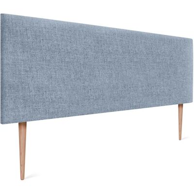 Tête de Lit en Lin Naturel Dhome - 135x105cm avec Pieds - Tête de Lit pour Lit - Publicité Tête de Lit en Lin Naturel Dhome - 135x105cm avec Pieds - Tête de Lit pour Lit - Publicité