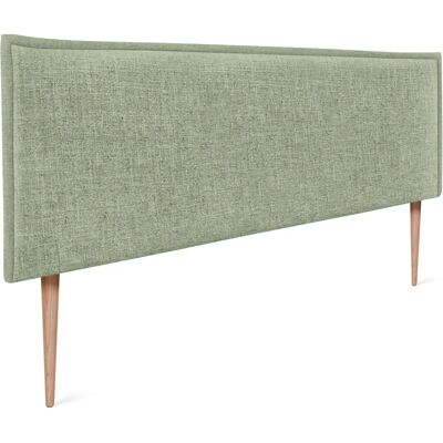 Tête de lit en Lin Naturel Dhome - 160x105cm - Design Moderne - Publicité Tête de lit en Lin Naturel Dhome - 160x105cm - Design Moderne - Publicité