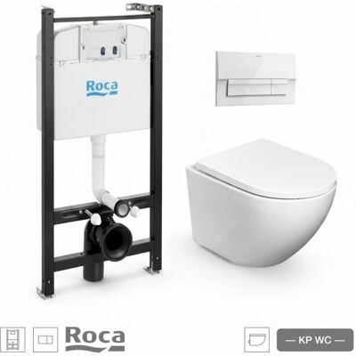 ROCA - Round Smart 52 cm - Pack activo - cisterna - Inodoro ROCA - Round Smart 52 cm - Pack activo - cisterna - Inodoro