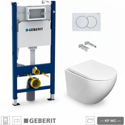 Geberit - Delta 01 BL - Round Smart 52cm - Marco de inodoro Geberit - Delta 01 BL - Round Smart 52cm - Marco de inodoro