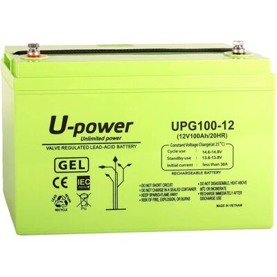 U-Power UPG100-12 Batería de ciclo profundo de gel - Batería U-Power UPG100-12 Batería de ciclo profundo de gel - Batería