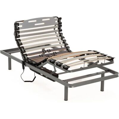 Nalui ProCare Verstellbares Bettgestell - 105x190 cm, Grau, 11 Latten Nalui ProCare Verstellbares Bettgestell - 105x190 cm, Grau, 11 Latten
