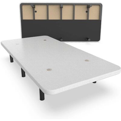 Nalui - Base Tapizada de Acero 80x190cm - Transpirable, Montaje Fácil Nalui - Base Tapizada de Acero 80x190cm - Transpirable, Montaje Fácil