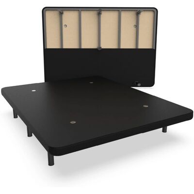 Base de Cama de Acero Nalui - 140x190cm con Tejido 3D Transpirable Base de Cama de Acero Nalui - 140x190cm con Tejido 3D Transpirable