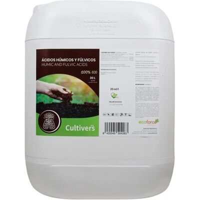 Cultivers - Fertilizante Líquido de Leonardita Potencia la Fertilidad del Suelo 20L Cultivers - Fertilizante Líquido de Leonardita Potencia la Fertilidad del Suelo 20L