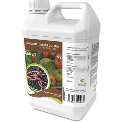 Cultivers Humus Líquido Ecológico - 5L - Regenerador de Suelo Cultivers Humus Líquido Ecológico - 5L - Regenerador de Suelo