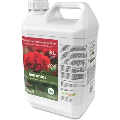 CULTIVERS - Fertilizante Líquido Orgánico para Geranios - NPK 4-1-7 CULTIVERS - Fertilizante Líquido Orgánico para Geranios - NPK 4-1-7