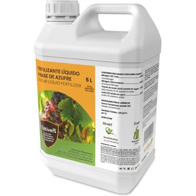 CULTIVERS Azufre Sistémico 1L - Engrais pour Plantes - Publicité CULTIVERS Azufre Sistémico 1L - Engrais pour Plantes - Publicité