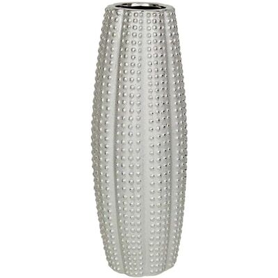 Vase Romimex Argenté en Porcelaine - Vase à Fleurs Vase Romimex Argenté en Porcelaine - Vase à Fleurs