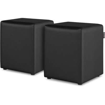 Happers Puff Cubo - Asiento Sintético Modern - Pack de 2 Happers Puff Cubo - Asiento Sintético Modern - Pack de 2